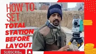 How to set Total Station || Layout by Total Station || NIKON