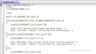 LearnPHP Tutorial Level 2, Chapter 11. PHP Sessions