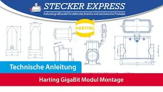 Montage eines Harting Han GigaBit Moduls
