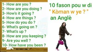 K&ograve;man pou w di k&ograve;man w ye an Anglais - koman pale angle rapid - K&ograve;man poum Pale angle