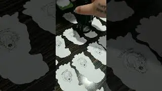 Stamping asmr new stickers 2021-07-22  #storeprep #asmr #stamping #stickers #stickershop