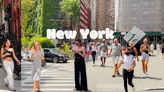 [4K]🇺🇸NYC Summer Walk🗽Hot Friday in East Village of Manhattan🌿🍹Cute Cafes | July 2022