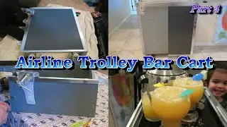 PART 4: Restoring Airline Trolley-- Polishing, Before and After, Drawers, Trolley Bar Cart
