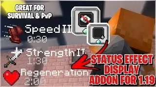 STATUS EFFECT DISPLAY 1.19 MCPE ADDON!! | Works for MCPE, PC, Realms, Xbox