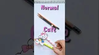 Cute VS Normal Stationery 🤩👌&nbsp;#shorts