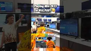 Going to JAIL for PLAYING NBA 2K23 in WALMART⁉️😂 #nba2k23