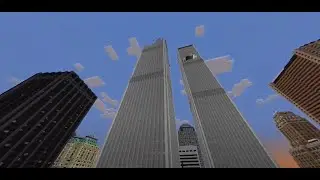 Twin Towers Collapsing in Minecraft!