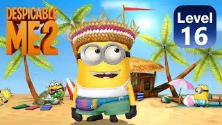 Minion rush Island Hopper minion golden ticket costume level 16 PC gameplay