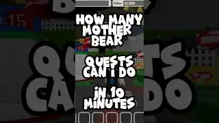 How Many MOTHER BEAR QUESTS Can I Do In 10 MINUTES #roblox #beesmas #beeswarmsimulator #motherbear