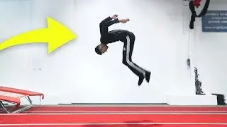 WORLDS HIGHEST Standing Frontflip!