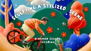 Tutorial: Stylized Cyclist Scene in Nomad Sculpt