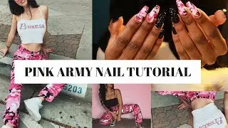 PINK CAMO NAIL TUTORIAL | @nailsonmars