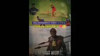 Siraj against RCB 💔🥺 #cricket #rcb