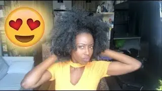 ***UnCLOCKABLE  Natural Hair Half Wig! Fingercomber The Sof Kinx Unit