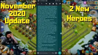 November 2020 Update Castle Clash Early Patch Notes