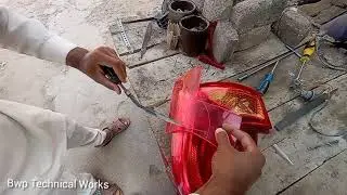 repair cracked plastic tail light |repair cracked rear light