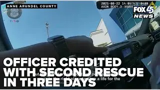Anne Arundel Police corporal credited with second save in three days after reviving man