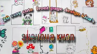 20 CUTE BORDER DESIGNS/PROJECT WORK DESIGNS/A4 SHEET/FILE/FRONT PAGE DESIGN FOR SCHOOL PROJECT #cute