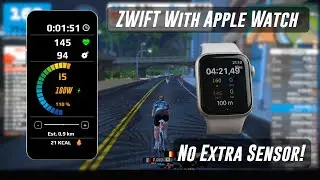 Используйте Zwift с любым велосипедом: Apple Watch и iPhone, датчики не требуются!