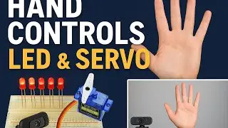 I Control 5 LEDs and a Servo with Just My Fingers! 🤯 (No Buttons!)
