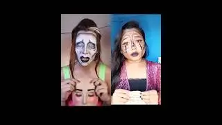 Two Faces of social Influencers.. #socialmedia #trending #viralshorts #makeuptransition #missfluffy