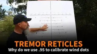 Why do we use .95 to calibrate TREMOR Reticle wind dots?