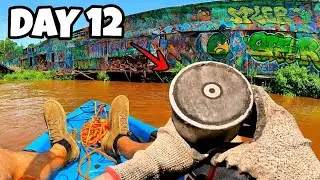 We Sank a Monster Magnet Into the River&hellip; What&rsquo;s Lurking Below? (Magnet Fishing)