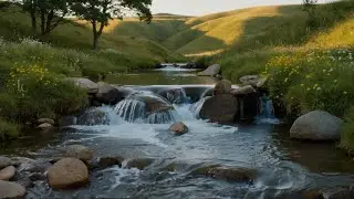 Relaxing Waterfall Sounds 🌿 Calm Music & Birds | Stress Relief, Sleep, Meditation