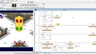 Traffic Light with Pedestrian Crosswalk PLC Program