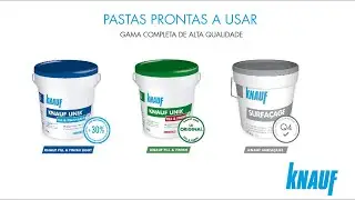 KNAUF PASTAS PRONTAS USAR | Gama de alta qualidade
