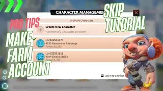 How to make a FARM ACCOUNT and SKIP TUTORIAL!! | Call of Dragons