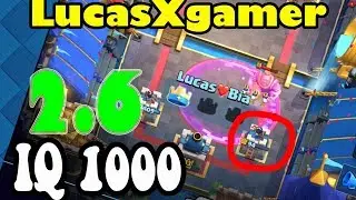🔥 IQ1000 👈Hog Cycle 2.6 LucasXgamer 6500+ Gameplays - Clash Royale