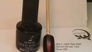 Black & Red Foil Matte