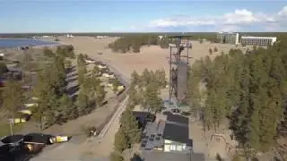 Seikkailupuisto Pakka ilmasta k&auml;sin. Adventure park Pakka in the air.