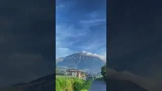Majestic View of Mount Sumbing from Magelang, Central Java 🌄