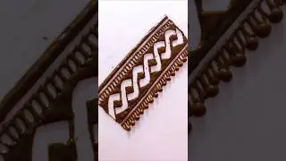 3d border mehndi design step by step #mehndi #shorts#viralshort