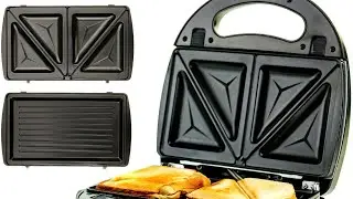 OVENTE 3 in 1 Electric Sandwich Maker, Panini Press Grill and Waffle Iron Set