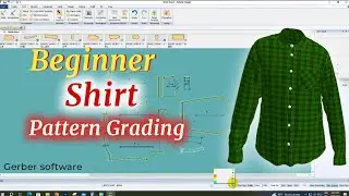 How to  shirt  Pattern Grading, Gerber software, how to pant grading