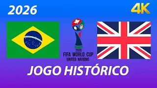 Brasil x Inglaterra  | RUMO AO HEXA 2026 | PS5 4K ⚽