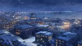 #Winter #Animation #cityscape | Starry Winter Night City Animation ❄️🌟 | Lucky Dart