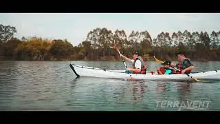 Terravent K3, Foldable Tandem Kayak, For 1 or 2 Paddler