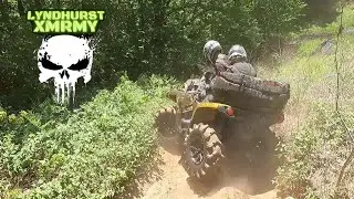 INCHES AWAY FROM ROLLING A CANAM OUTLANDER 850 XMR DOWN A HILL