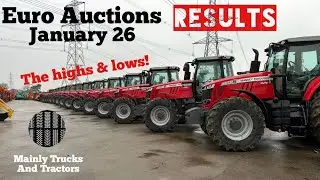 Результаты аукциона Euro Auctions от 26 января!!! Цены на грузовые автомобили, тягачи и строитель...