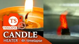 Candle warmer time lapse 4K - With Macro Lens