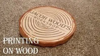 Printing on wood using an inkjet printer