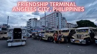 Main gate Friendship Terminal Fields Avenue . Many jeepney in same place. Angeles city