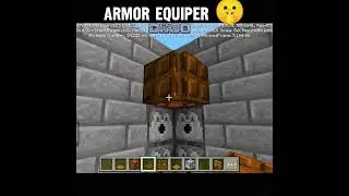 armor equiper 🤫 in Minecraft new armor equiper not old #minecraft #gaming #shorts