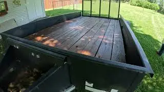 Olympic WaterGuard Stain (Acorn Brown) on Trailer Wood Deck