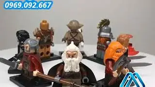 Xếp h&igrave;nh The Lord of the Rings Fili Dain Kili Oin Gloin Dori Goblin Orc Lego Minifigures Pogo PG8183