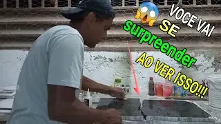 Como colar uma pedra de granito quebrado cem muita dificuldade, use essa técnica!!